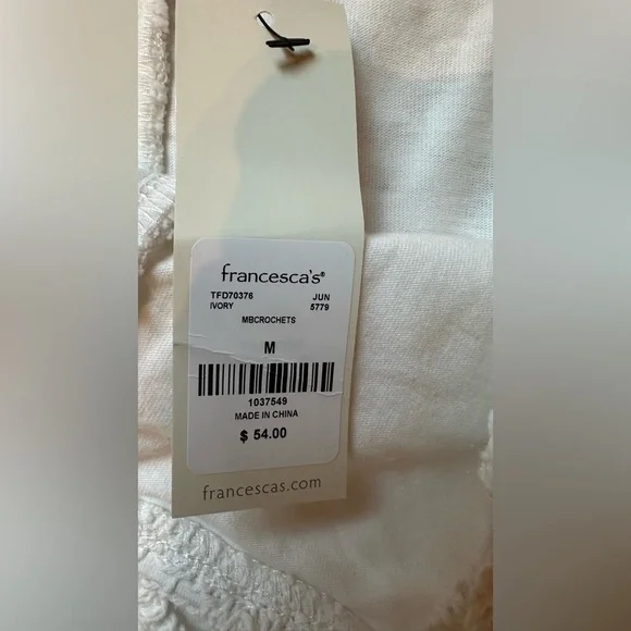 Mi Ami Crochet Ivory Shorts - Picture 3 of 3